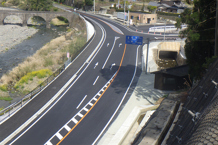 http://県道八女香春線（長野工区）道路拡幅工事（10工区）